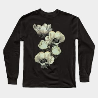 anemone flowers (transparent background) Long Sleeve T-Shirt